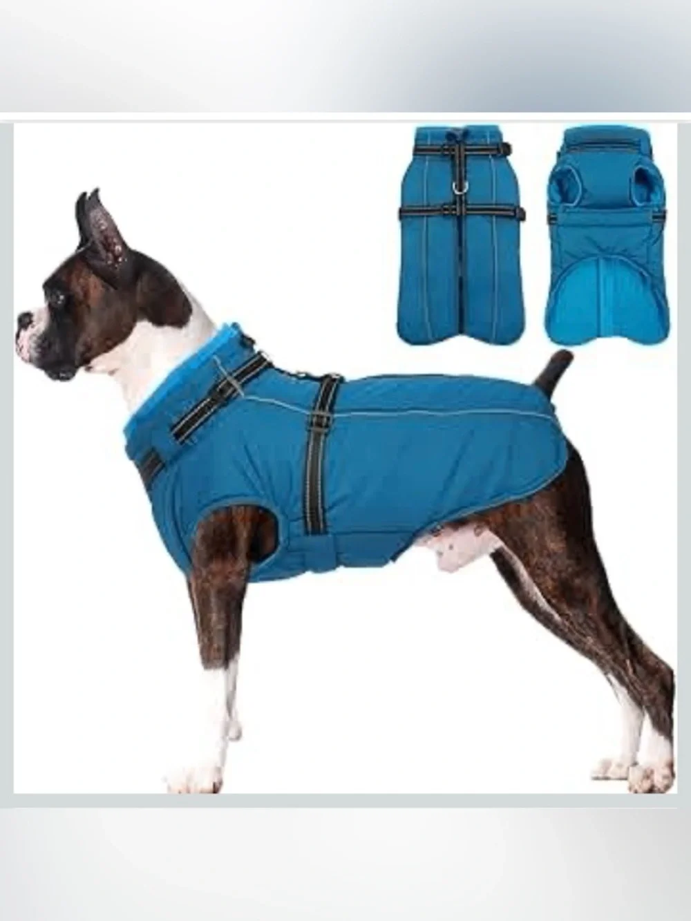 Lelepet Water/Windproof Dog Jacket With Reflective Harness Built In L 967/9
